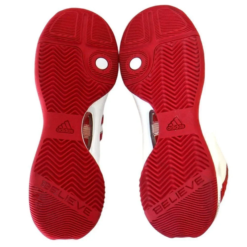 Adidas white/red TS Pro Model Basketball Hi-top sneakers